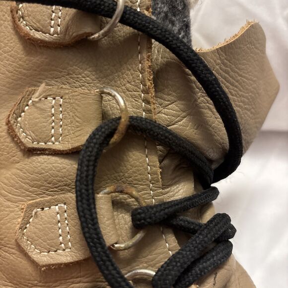 Vintage Sorel Caribou Duck Insulated Leather Winter Boots Waterproof Women Sz 10 - Picture 14 of 16